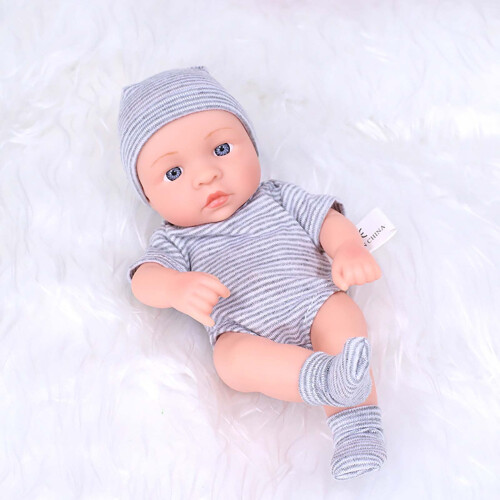 Mini poupée bébé de 19 cm, réaliste, avec vêtements 2