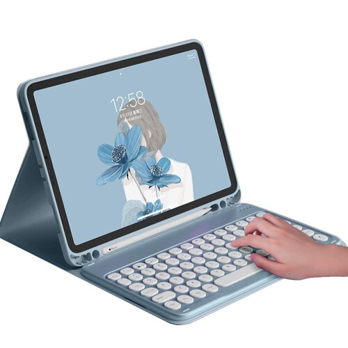Capa com teclado para Samsung Galaxy Tab A8 de 10,5 polegadas