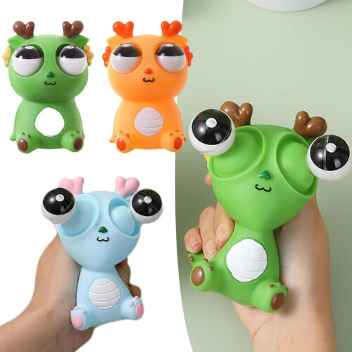 Dragon worm squeeze toy stress reliever cute novelty 1