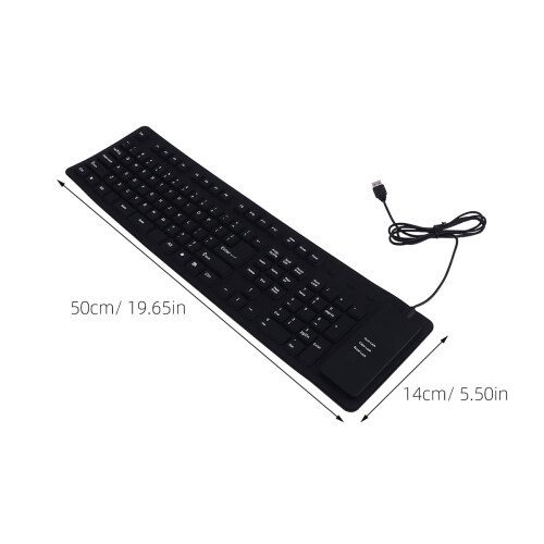 Teclado con cable lavable de silicona OUNONA 2