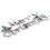 Glittery Christmas Tree Hanging Decor Silver 11.8 inch 1