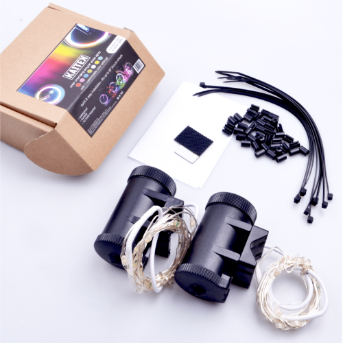 LED sykkelhjul eikelys – rosa, 1 hjul 2