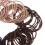OUNONA Elastici per capelli piccoli per bambini – 100 pezzi, marrone chiaro 3