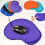 Mousepad confortável com suporte para o pulso, grosso e macio, 24x20cm 2