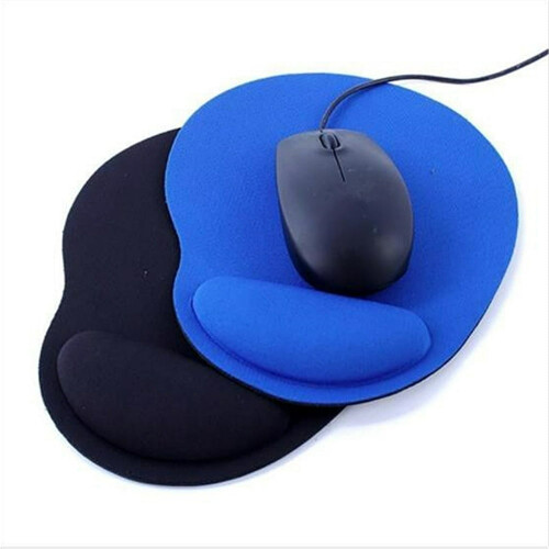 Mousepad confortável com suporte para o pulso, grosso e macio, 24x20cm 2