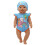 Conjunto de roupa para boneca - Macacão azul com estampa de gatinho para tamanhos de 14 a 16 polegadas. 3