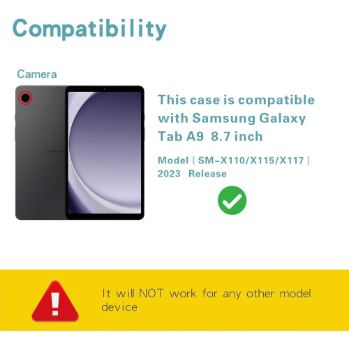 Θήκη πληκτρολογίου αφής για Samsung Galaxy Tab A9 8.7 ιντσών με... 1