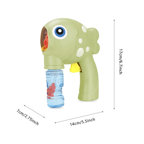 Fiskeformet manuel boblemaskine til børn, 100 ml 2
