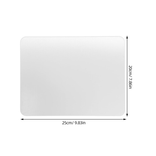 Clear Glass Desk Mat for Mouse – 25 x 20 cm 1