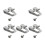 5-Pack Iron Drill Belt Clips for Cordless Tools 5