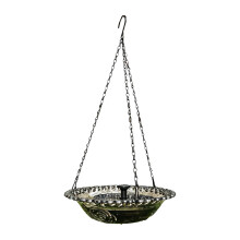 Solar Fountain Bird Bath Outdoor Hanging Bird Bath-Black