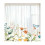 Fenstervorhang mit Blattmuster, Polyester,-Blumen 5 132x160cm 1
