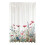 Leaf Pattern Window Curtain Polyester Sheer-Flowers 9 132x213cm 1
