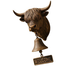 Farmhouse Entryway Decors High Land Cow Sculpture With-1