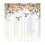 Leaf Pattern Window Curtain Polyester Sheer-Flowers 2 132x160cm 1