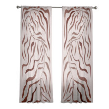 Elegant Floral Window Sheer With Rod Pocket-Flower 6 130x183cm