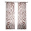 Floral Pattern Window Curtain Polyester-Flower 6 130x183cm 1