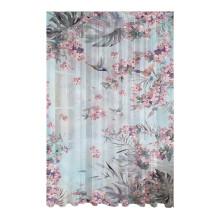 Nature Leaf Designs Raamgordijn Stevig-bloemen1 132x213cm