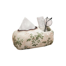 Anmutige Keramik-Möbel mit Blumenakzenten,-Multi-Taschentuchbox