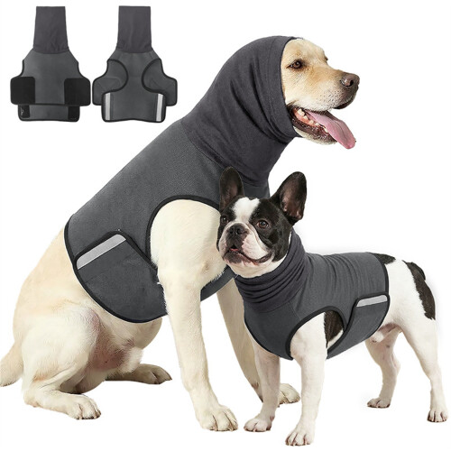 Angstresistente Hundebekleidung, Weste,-XL Dunkelgrau