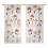 Floral Pattern Window Curtain Polyester-flower 4 130x160cm 1