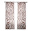 3D Print Leaf Pattern Window Curtain Privacy-Flower 6 130x213cm 1
