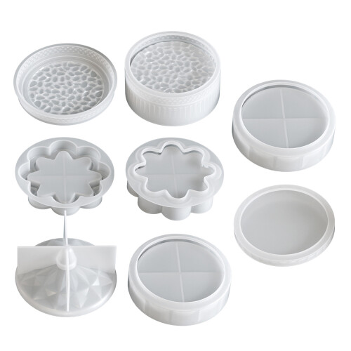 Multi Layer Flower Silicone Candle Cup Mallen voor handgemaakte 1