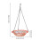 See Through Hanging Bird Bath Crafted From Plastic And-Blue 4