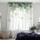 Leaf Pattern Window Curtain Polyester Sheer-Flowers 9 132x213cm 4