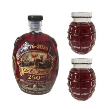 Kratzfeste Whiskyflasche mit amerikanischer Flagge,-Anzug