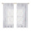 3D Print Leaf Pattern Window Curtain Privacy-flower 1 130x160cm 1