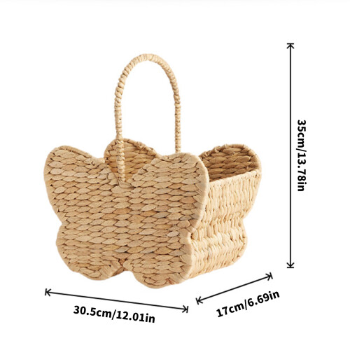 Practical Wicker Organizers Bin With Carrying Handle For 2
