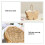 Practical Wicker Organizers Bin With Carrying Handle For 4
