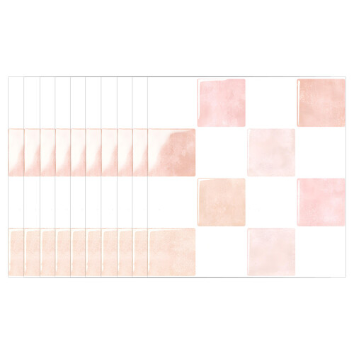 10PCS Selves Adhesive Wall Tile Sticker Thick PET-YJC0397