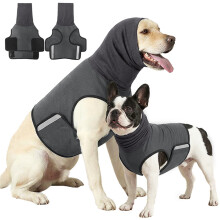 Polyester-Beruhigungsweste für Hunde, schützender-S Dunkelgrau