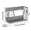 Sturdy Magnetic Refrigerator Rack With Large Wire Baskets-Gray 4