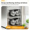 Sturdy Magnetic Refrigerator Rack With Large Wire Baskets-Gray 5