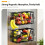 Sturdy Magnetic Refrigerator Rack With Large Wire Baskets-Gray 6