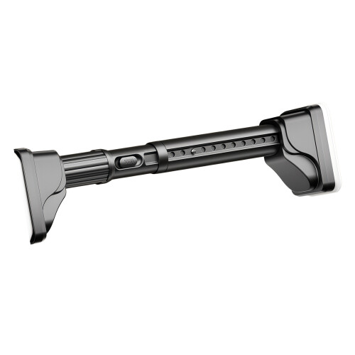 Simple Install pliable Clothes Hanging Bar Durable Carbon-Black