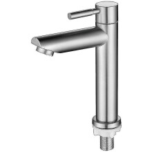 Robinet elegant din oțel inoxidabil pentru baie și bucătărie, design rezistent la stropire care asigură o utilizare fără probleme a apei,