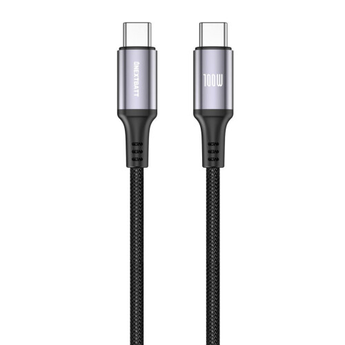 NEXTBATT USB-C - USB-C -kaapeli 100W, 5A, 1m - musta