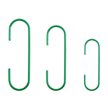 C-Shaped Christmas Ornament Hooks Green 100 Pcs