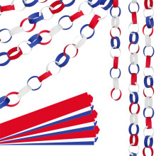 Chaînes en papier pour le jour de l'indépendance, 600 feuilles,