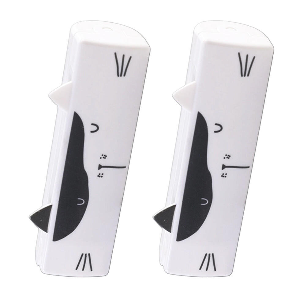 White 2Pcs Space Saving Lint Brush Hair Removal Tool For