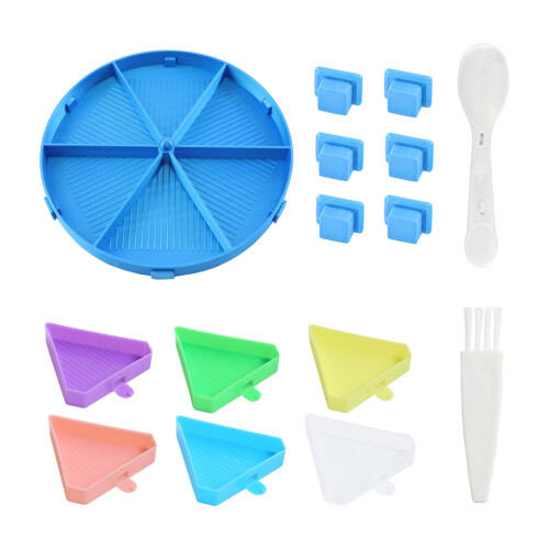 Polylactic Acid Beads Painting Sifting Tray Set Efficient-Blue