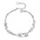 Heart Charm Bracelet 925 Sterling Silver One Size 2