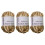 3 rouleaux de cordon en Polyester scintillant, 32,8 yards par-02 1