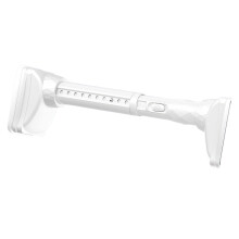 Étendoir à vêtements extensible pratique de 2,4 à 3,1-Blanc