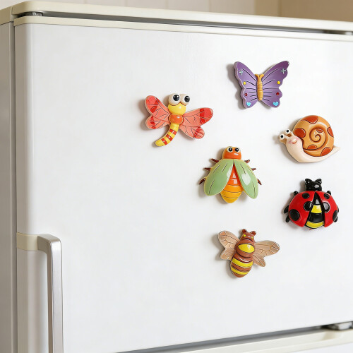 6Pcs Creative Butterfly Flyings Shape Fridge Magnets Miniature 1