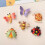 6Pcs Creative Butterfly Flyings Shape Fridge Magnets Miniature 4